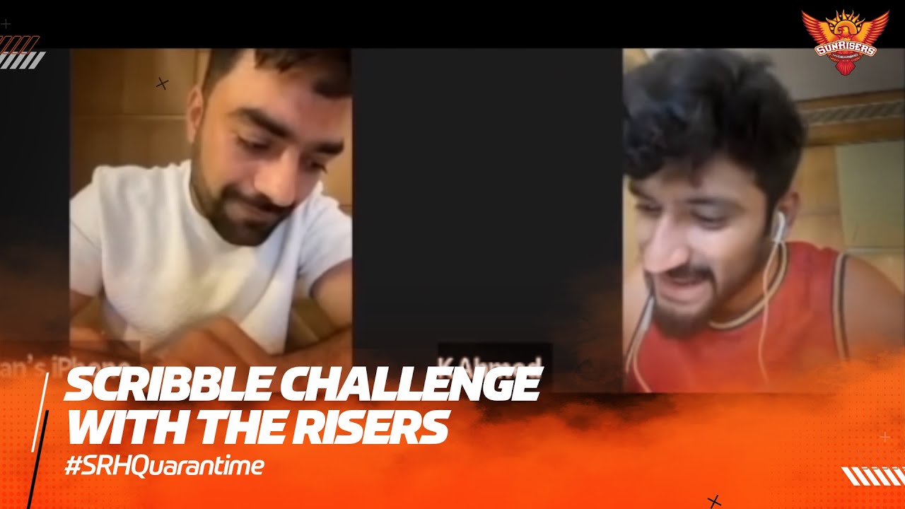 Scribble Challenge with the Risers | #SRHQuarantime | IPL 2021 | SRH