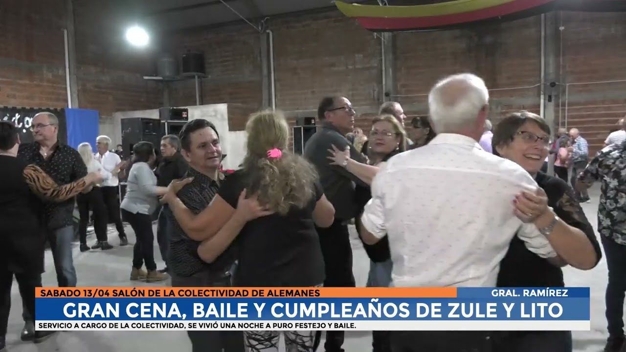Informe - Gran cena, baile y cumplea&ntilde;os de Zule y Lito
