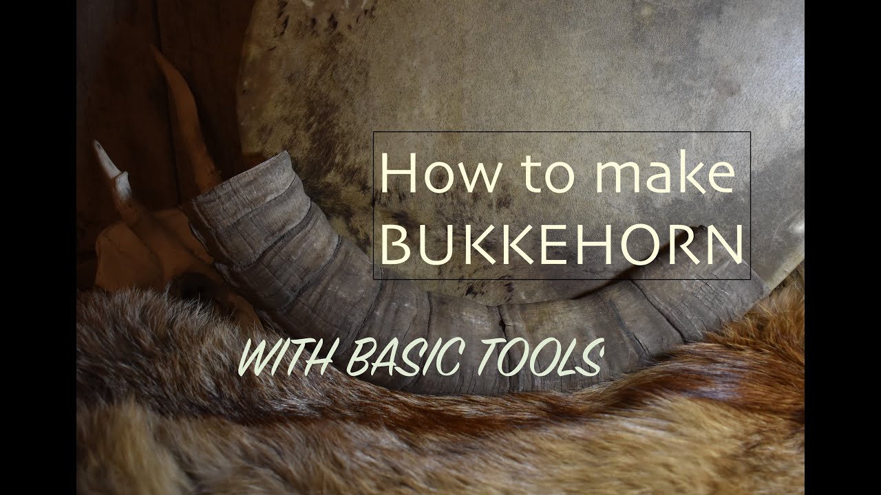 How to make Bukkehorn with basic tools.  Tutorial Video on Viking Blowing horn making