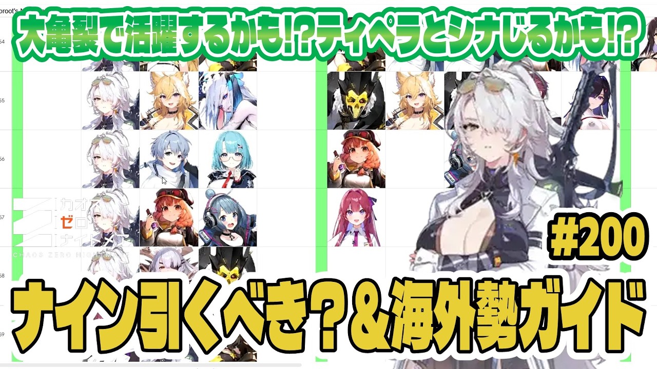 【カオゼロ】ナイン引くべき？個人的な結論！海外勢ガイドを見て最終判断しよう～！【CZN｜カオスゼロナイトメア】