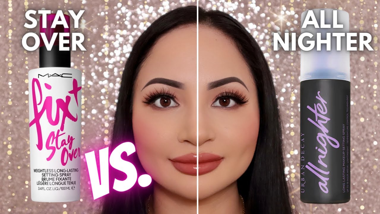 Фиксирующий спрей MAC FIX+ STAY OVER против фиксирующего спрея URBAN DECAY ALL NIGHTER | Обзор и ...