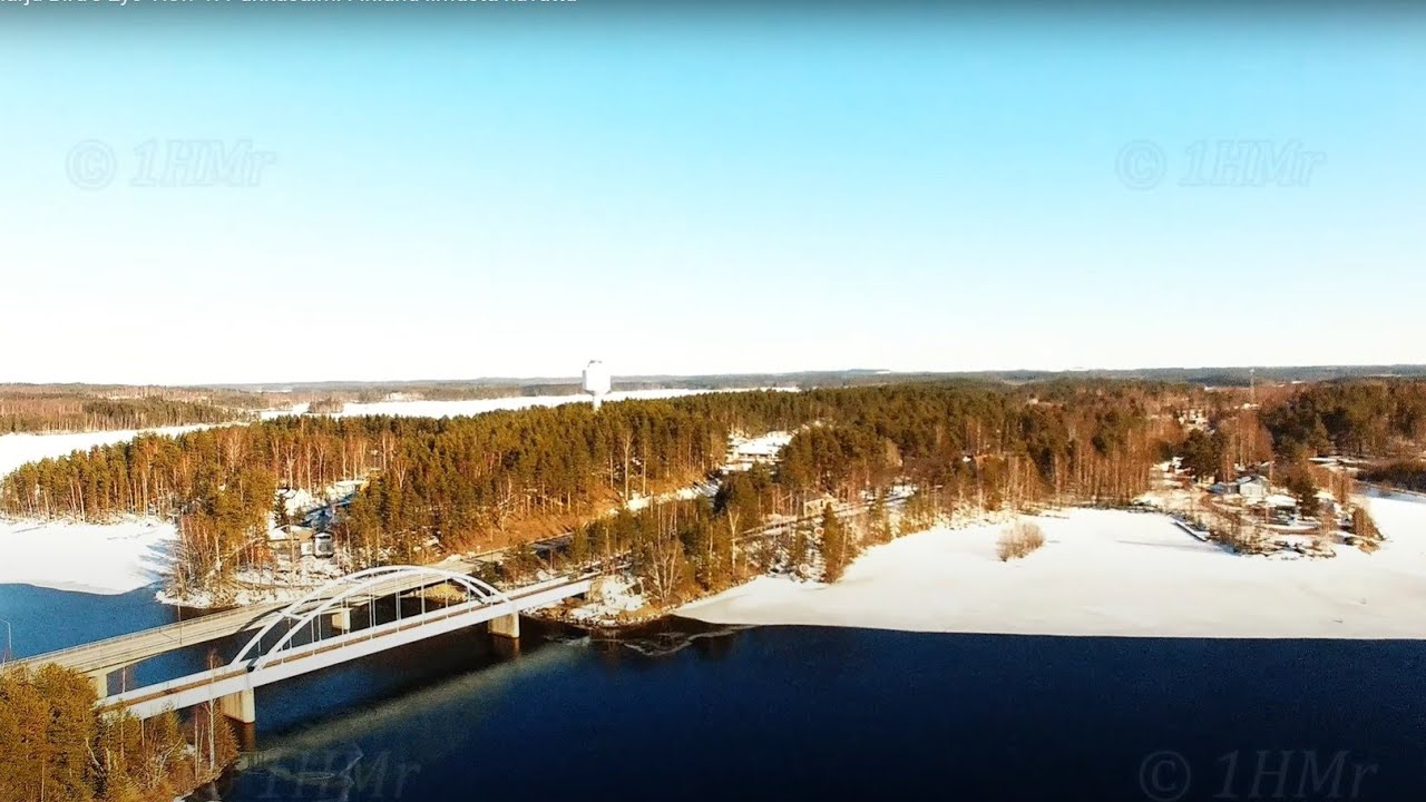 4K Punkaharju Bird's Eye View 1. Punkasalmi  Finland ilmasta kuvattu