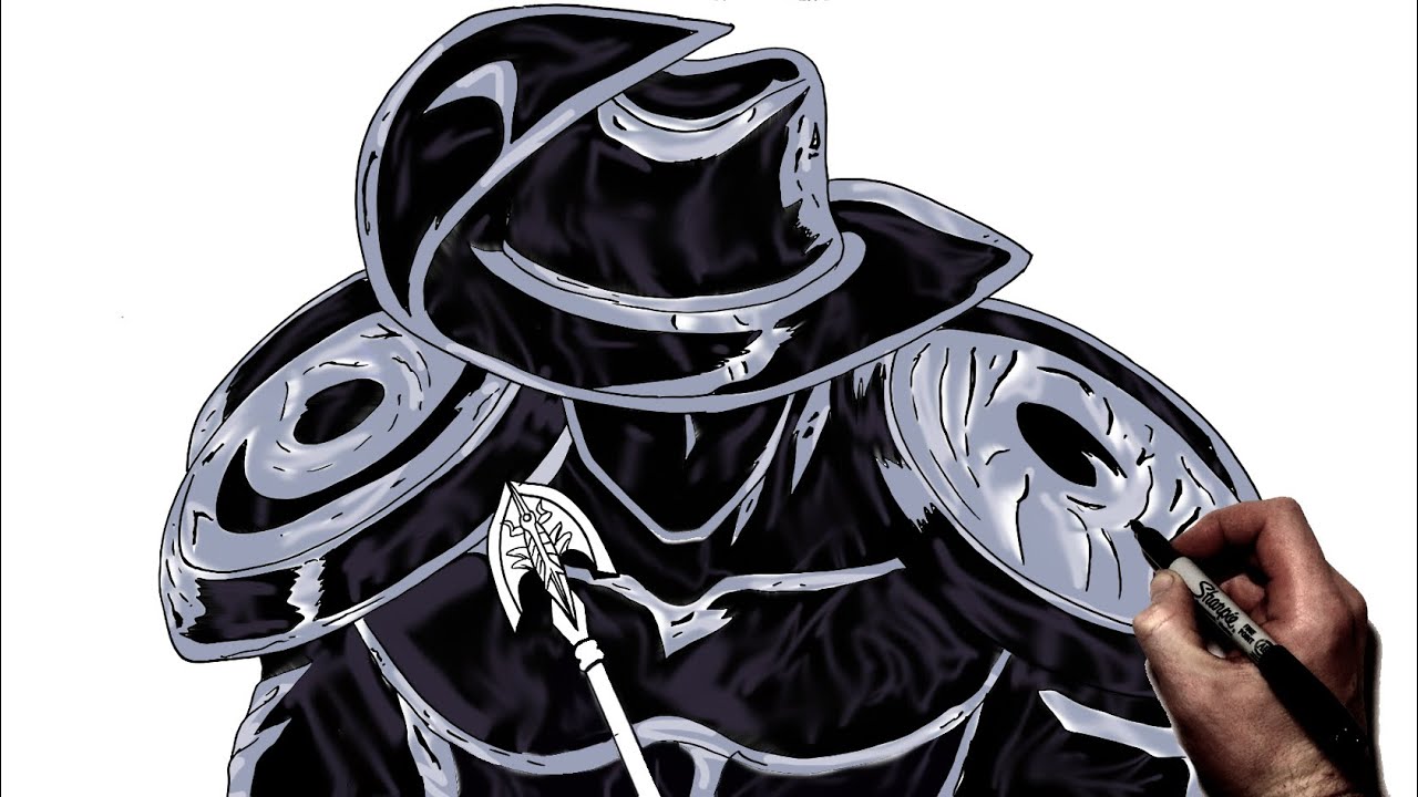 Как нарисовать Silver Chariot Requiem | Пошаговое руководство | JoJo's Bizarre Adventure