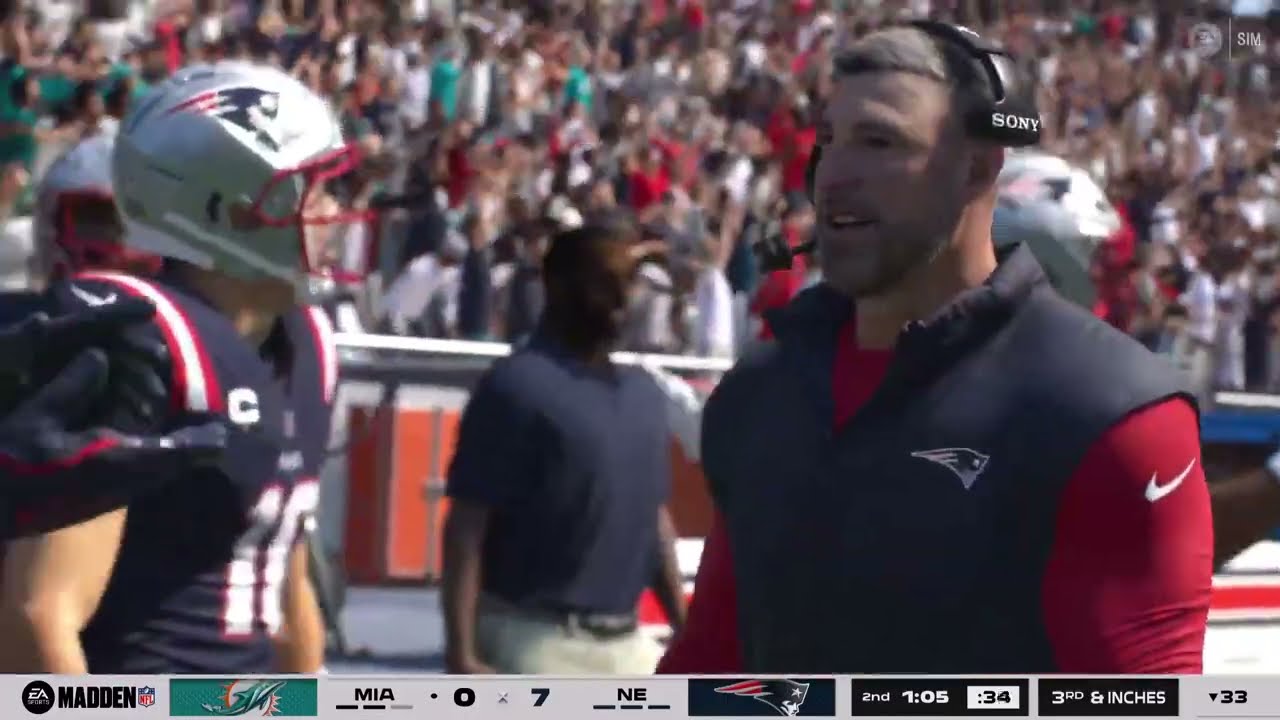 MADDEN 26 MIAMI @  NEW ENGLAND
