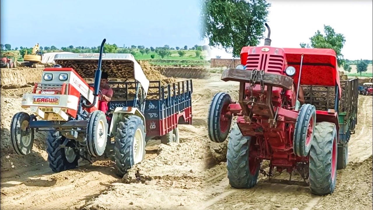 आज पता चलेगा असली हीरो कोन है Swaraj 733 FE vs Mahindra 265 Di full loding trolley #mahindra #swaraj