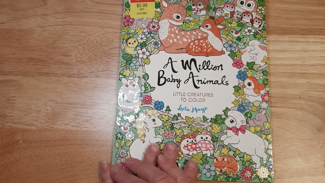 Пролистывание раскраски «Миллион детенышей животных» — такая милая книжка 💖