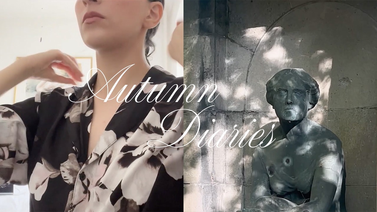 Autumn Diaries | Get ready with me, Chai Latte, Reading at a cemetery