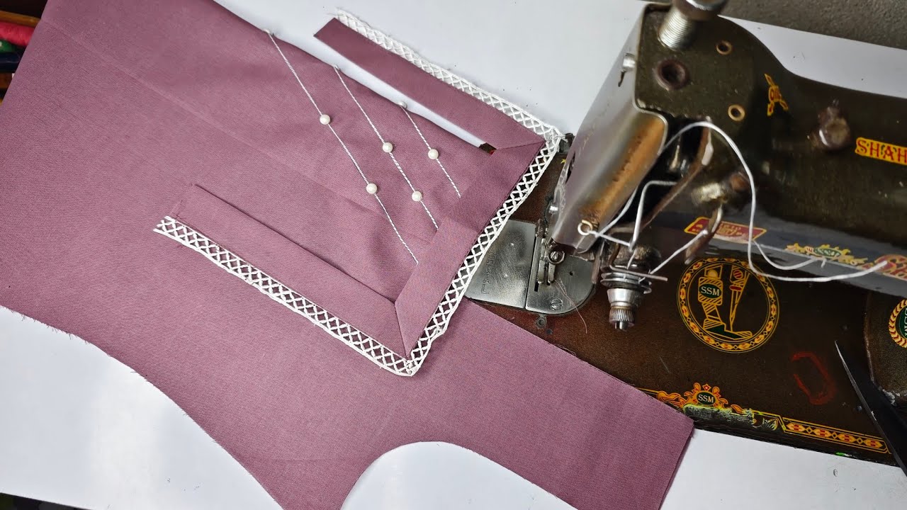Very attractive pattern unique kurti neck design with easy trick 2026  