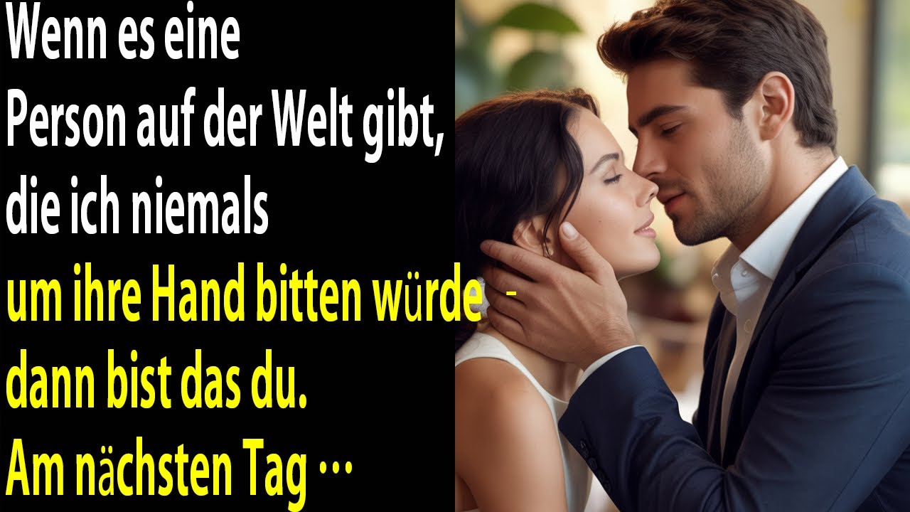 „Ich würde dich niemals heiraten!“ – sagte sie. Doch am nächsten Tag hielt er ihren Verlobungsring