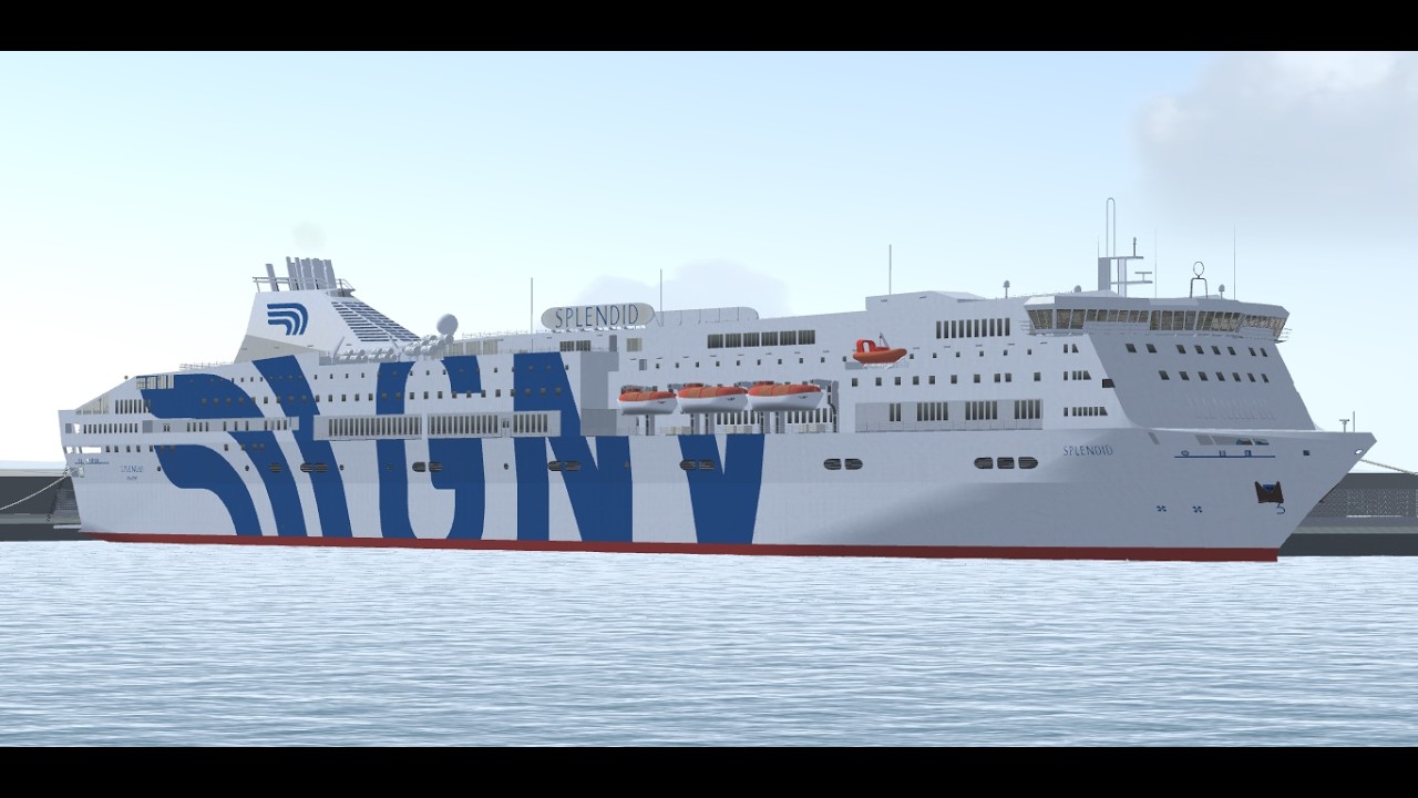 Entry maneuver in Porto Torres (ITA) GNV MN Splendid | Virtual sailor NG