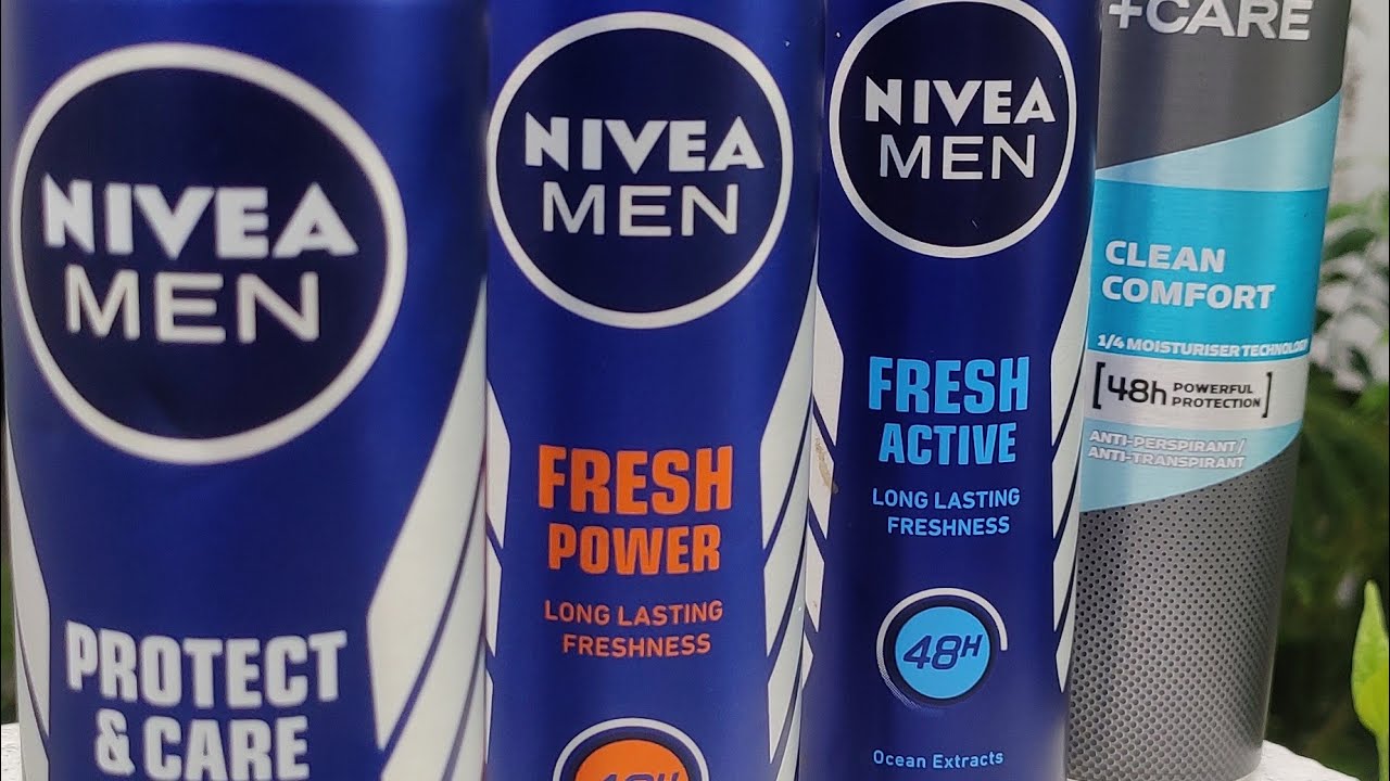 Nivea deodorants for men + Dove men care deo....
