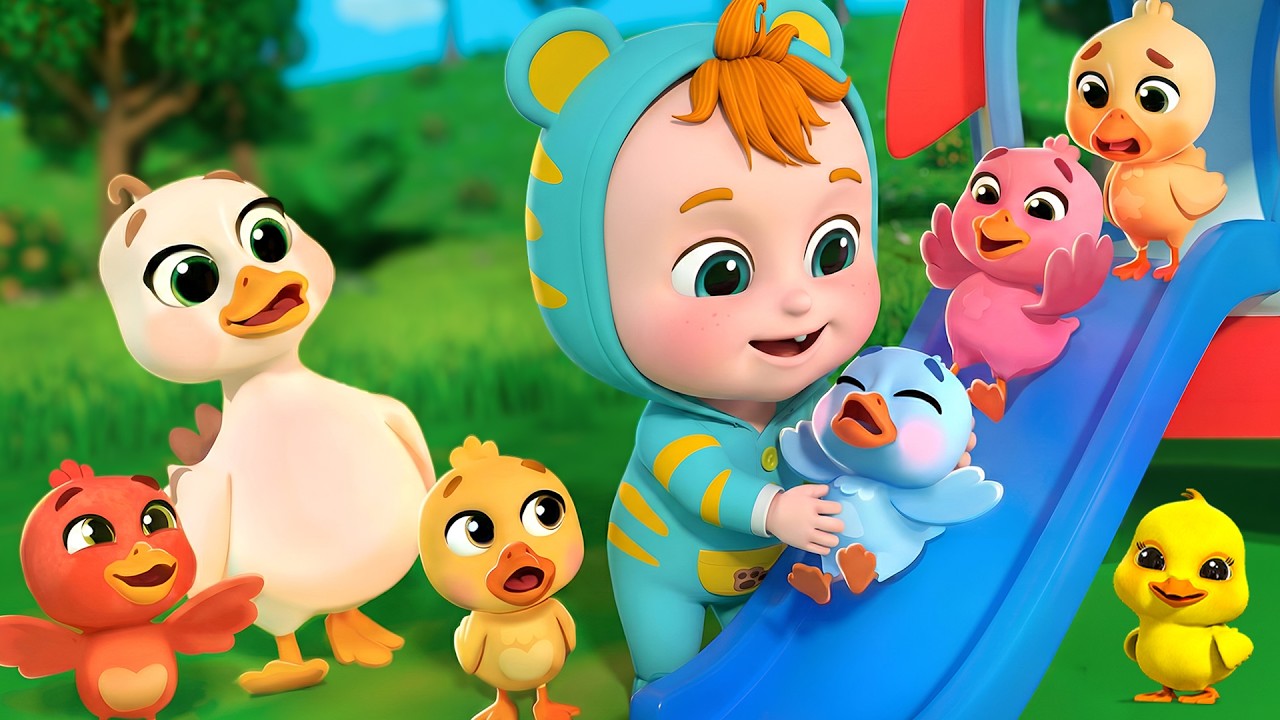 Peek a Boo With Baby Leo And Five Little Ducks | Fun Nursery Rhymes And Kids Songs Toddler