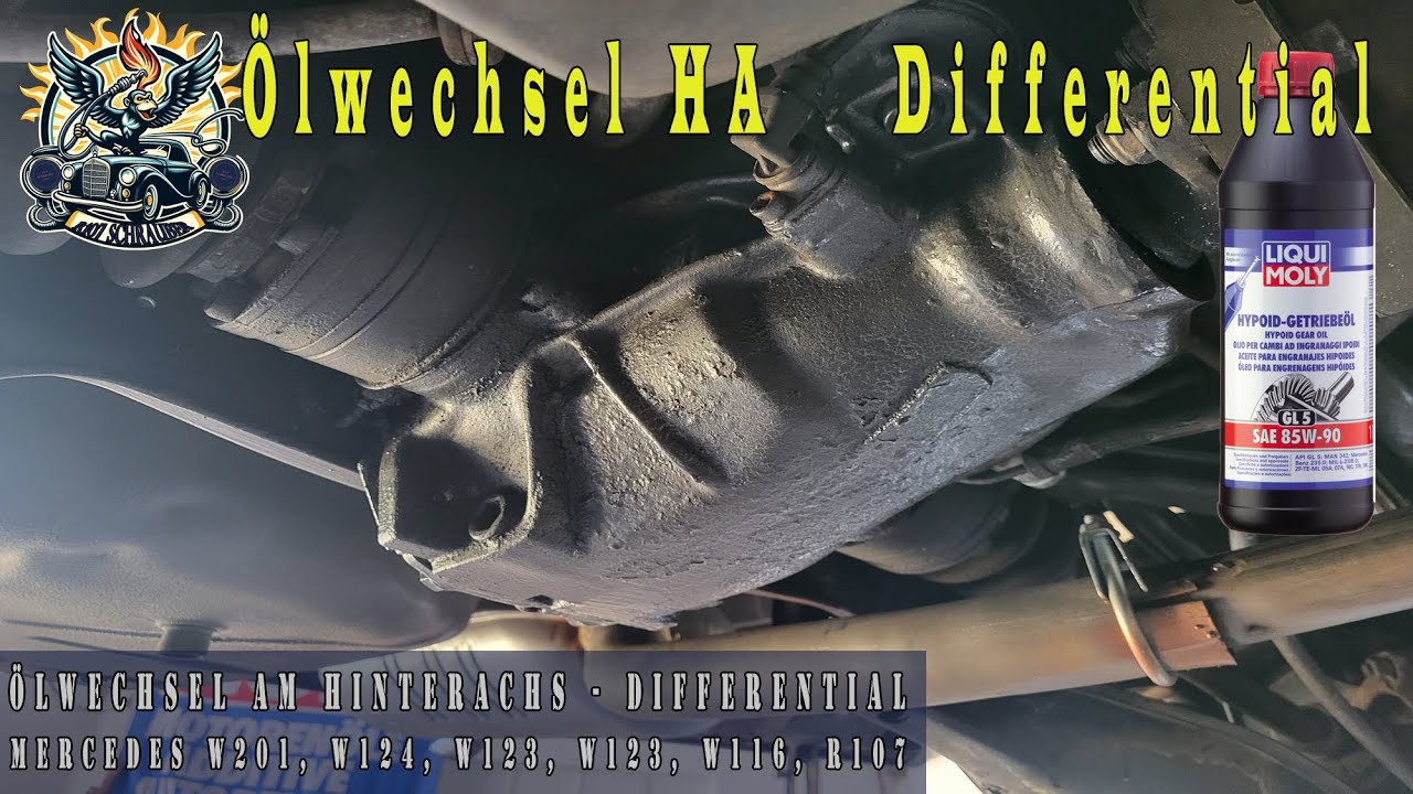 Mercedes Hinterachse - Differential - Ölwechsel #Mercedes W124, W201, W116, W126, R107, W123