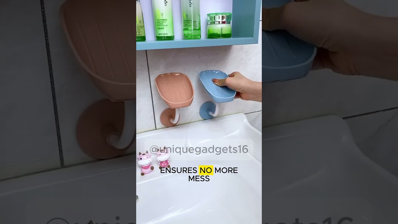 Bathroom Soap Holder Dish || Non perforated Shell Shape #bathroomaccessories