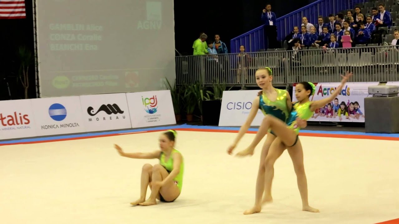 Gymnastics MIAC 2014 Youth WG SUI Acro Geneve