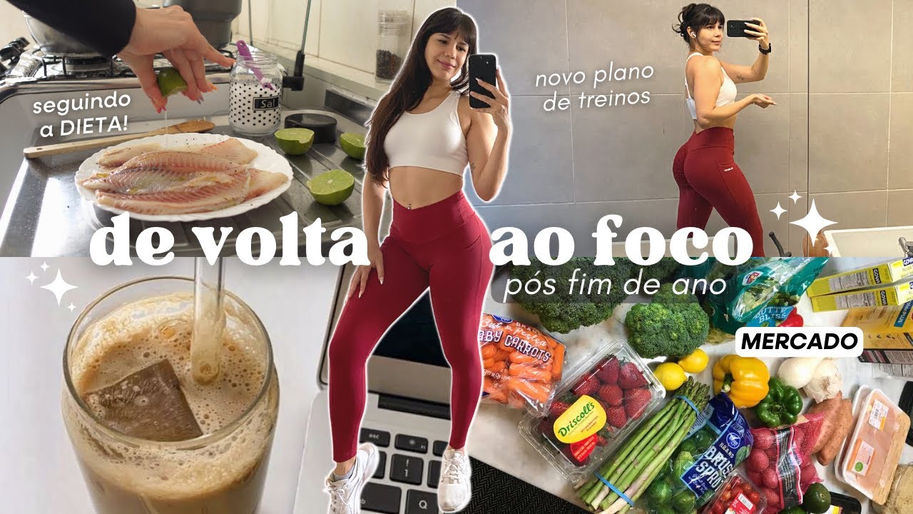 VOLTEI PRA DIETA *FOCO TOTAL*, COMPRAS NO MERCADO, TREINO NOVO, MAPA DOS SONHOS PARA 2024✨