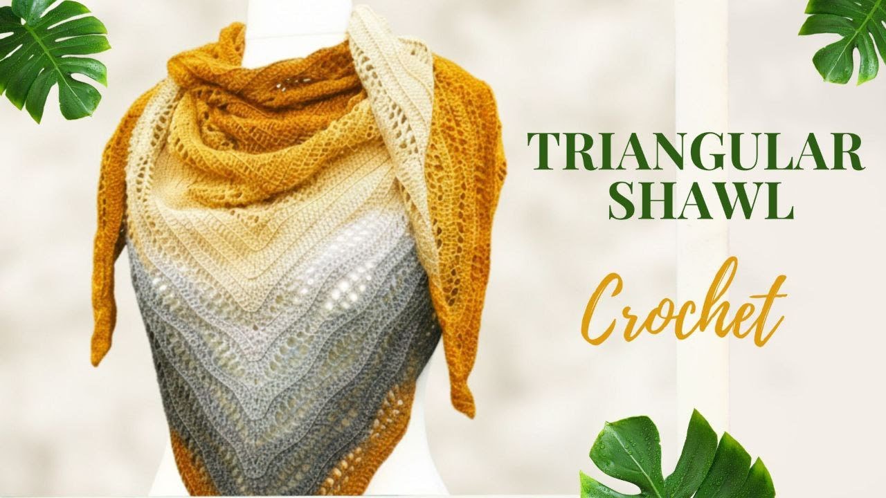 #triangle  #shawl  #knitting tutorial / بافت شال سه‌گوش به سبک مدرن و متفاوت