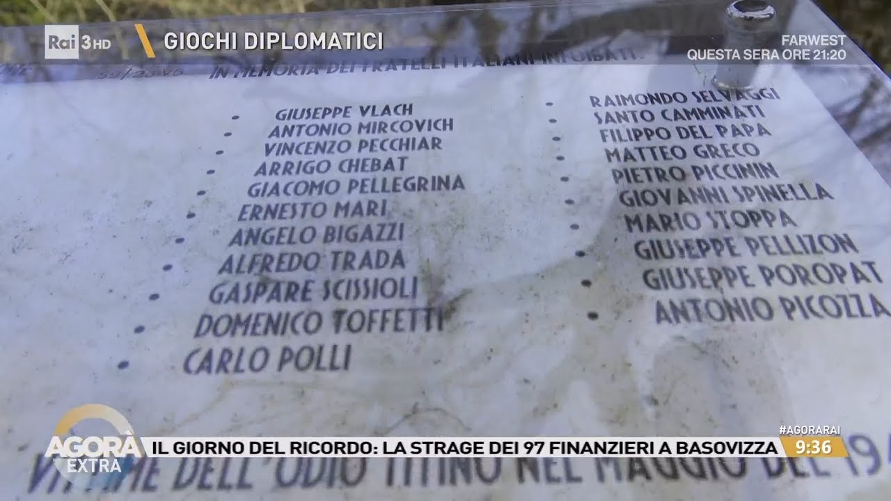La tragedia delle foibe - Agorà 10/02/2026
