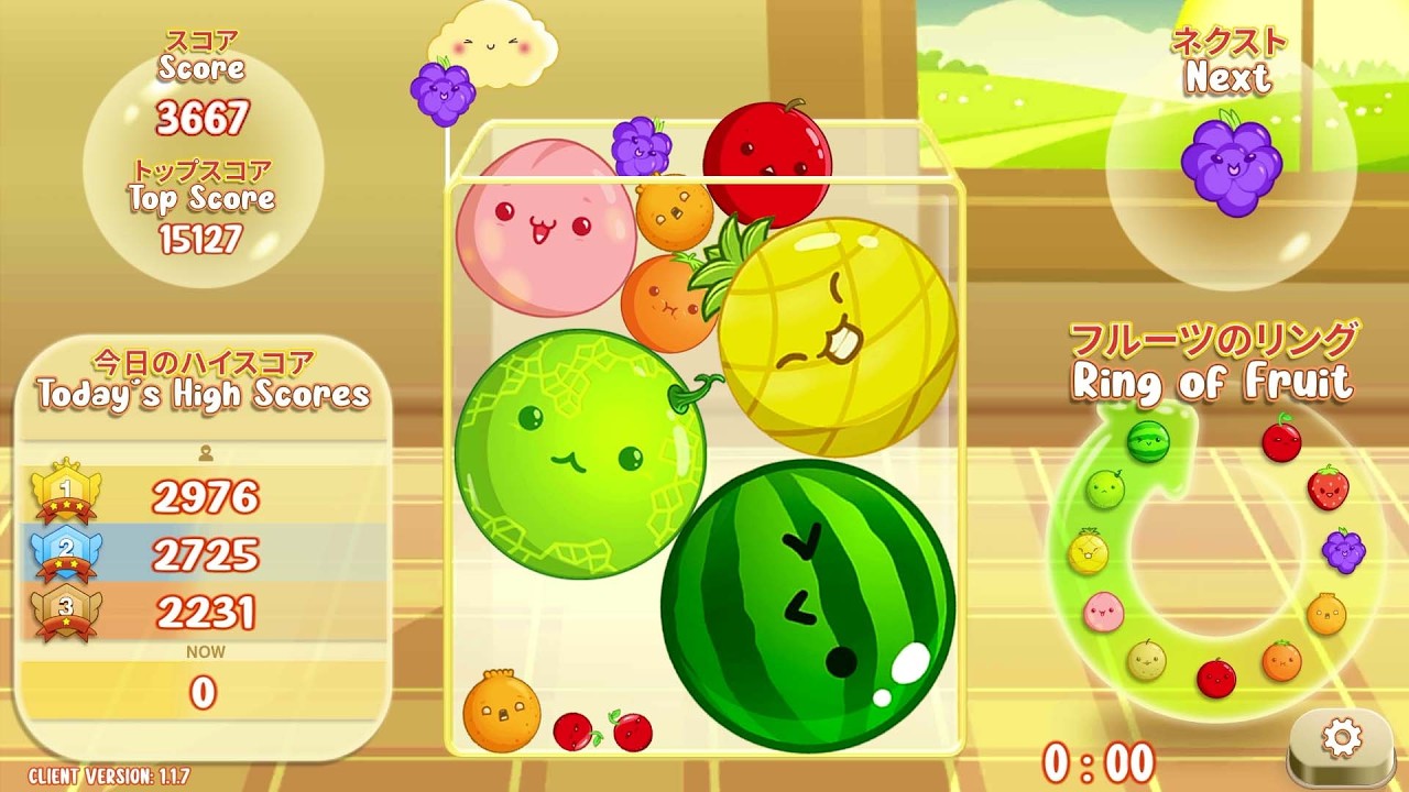 【スイカゲーム】🍊🍉 ついに3000点超えの超高得点をゲット！#706