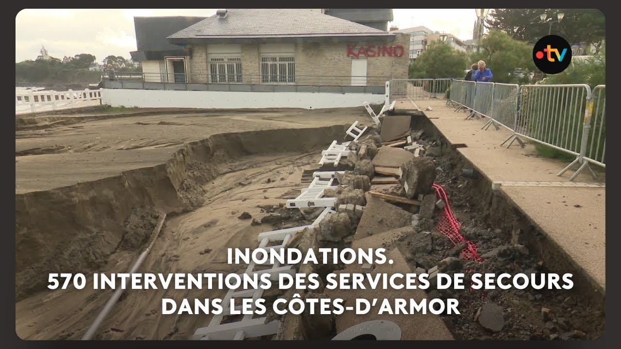 Inondations : 570 interventions des services de secours dans les Côtes-D'armor