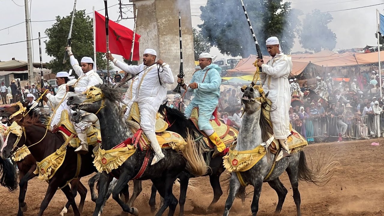 روعة تبوريدة أهم طلقات البارود بموسم سيدي يحيى بجماعة ايت واحي