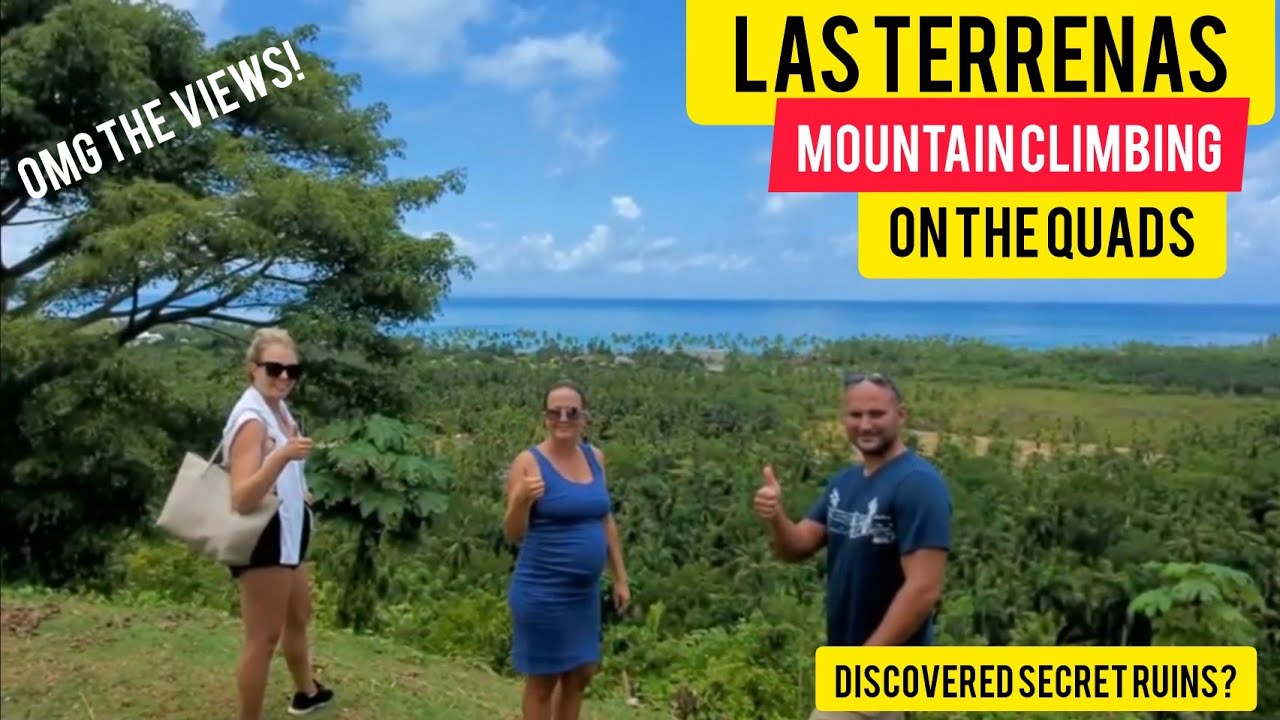 Las Terrenas Mountain Climbing on our Quad  to Abandoned Ruins on our Quad...See what we find!