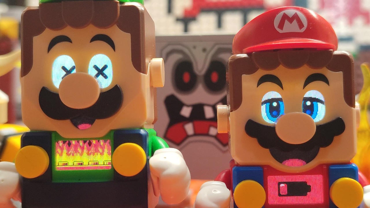 LEGO Mario low Battery | LEGO Luigi low Battery can´t finnish the job|´! Mario can do it and dies