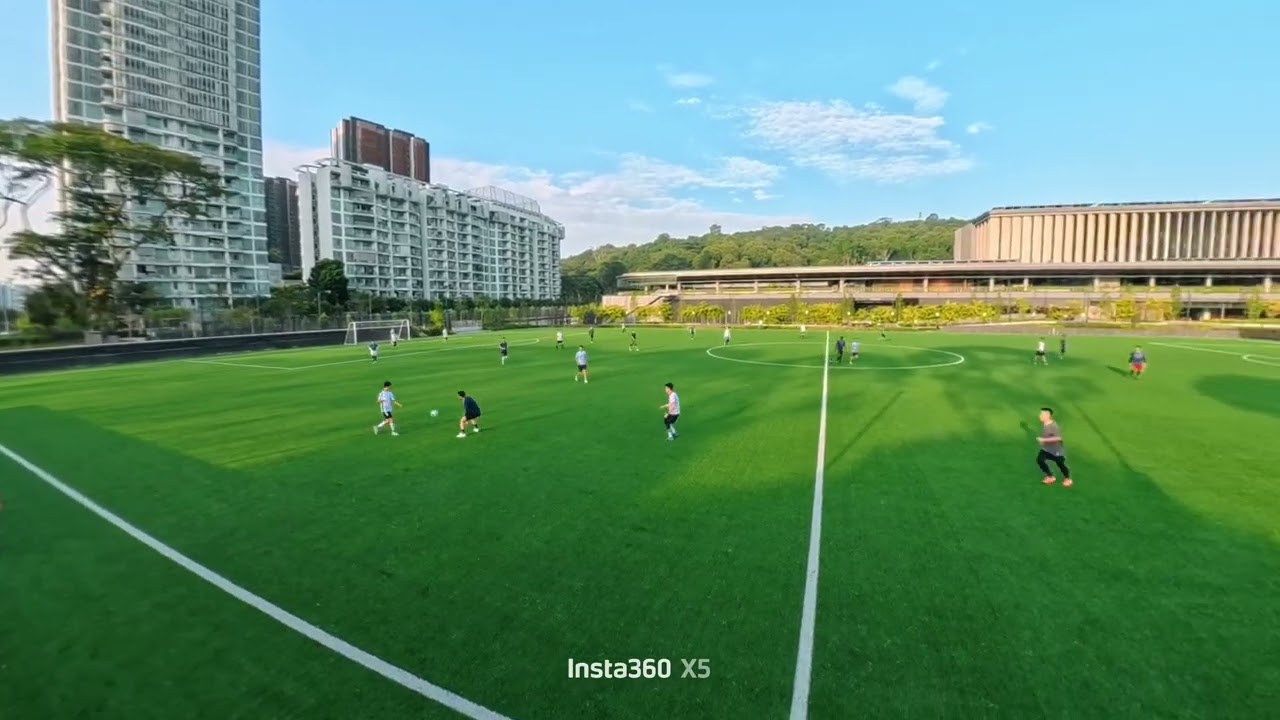 Exhausted at Big field #soccer #football #singapore #insta360x5 