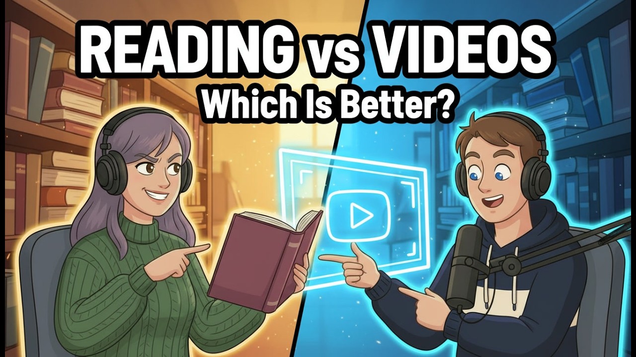 Practice English Conversation || Reading Vs Watching | Improve Your Speaking Skills