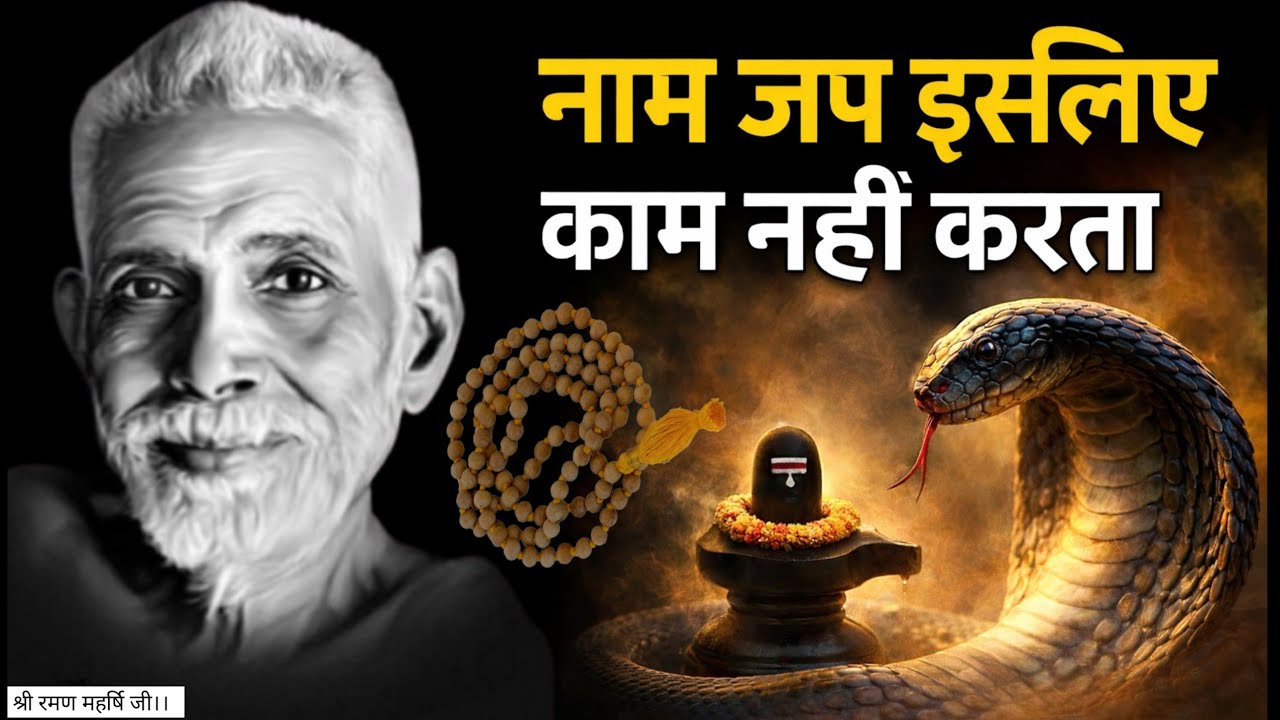 नाम 🕉️ जप इसलिए काम नहीं करता | श्री रमण महर्षि जी की गूढ़ वाणी।📿