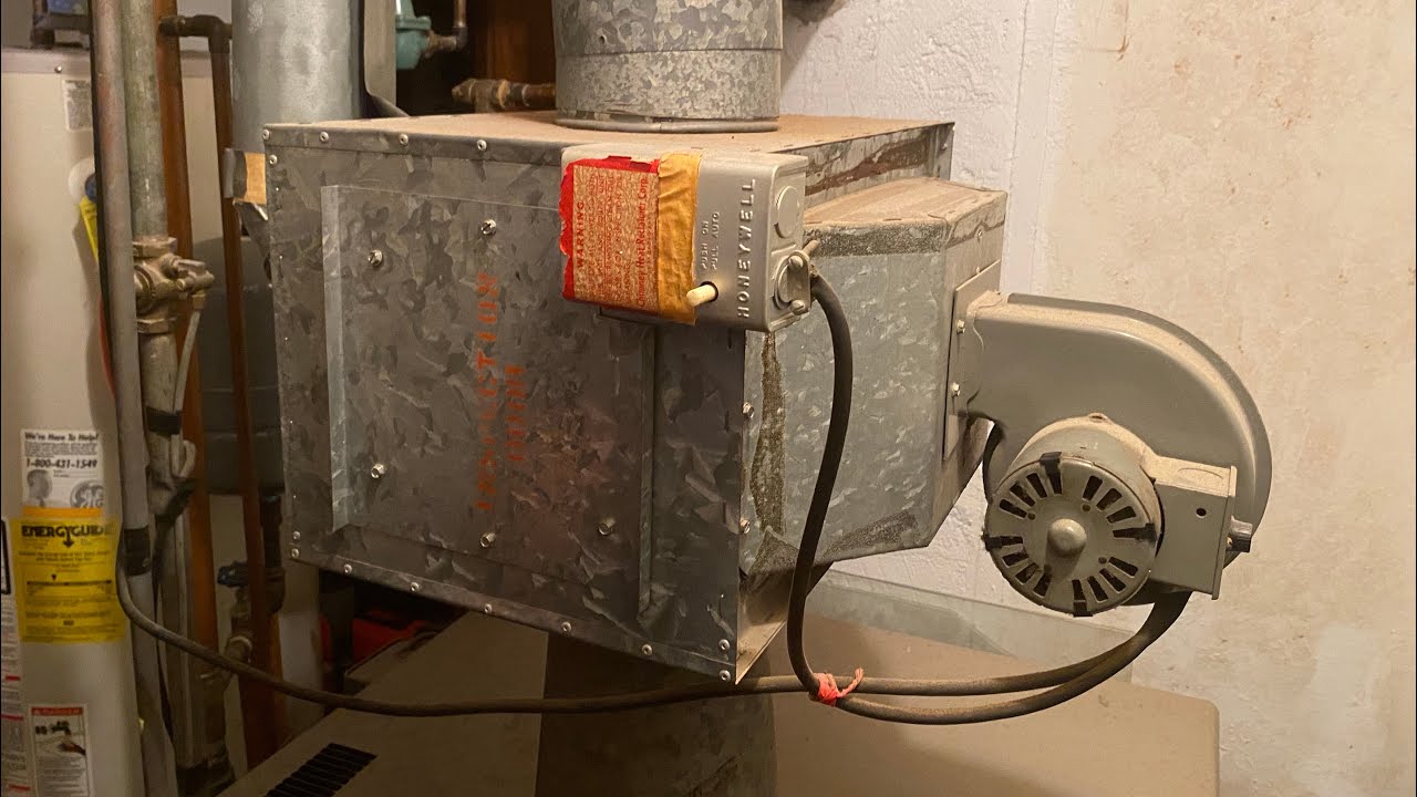 Homemade Boiler Exhaust Gas Heat Recovery off Flue from a Furnace Used for Space Heating