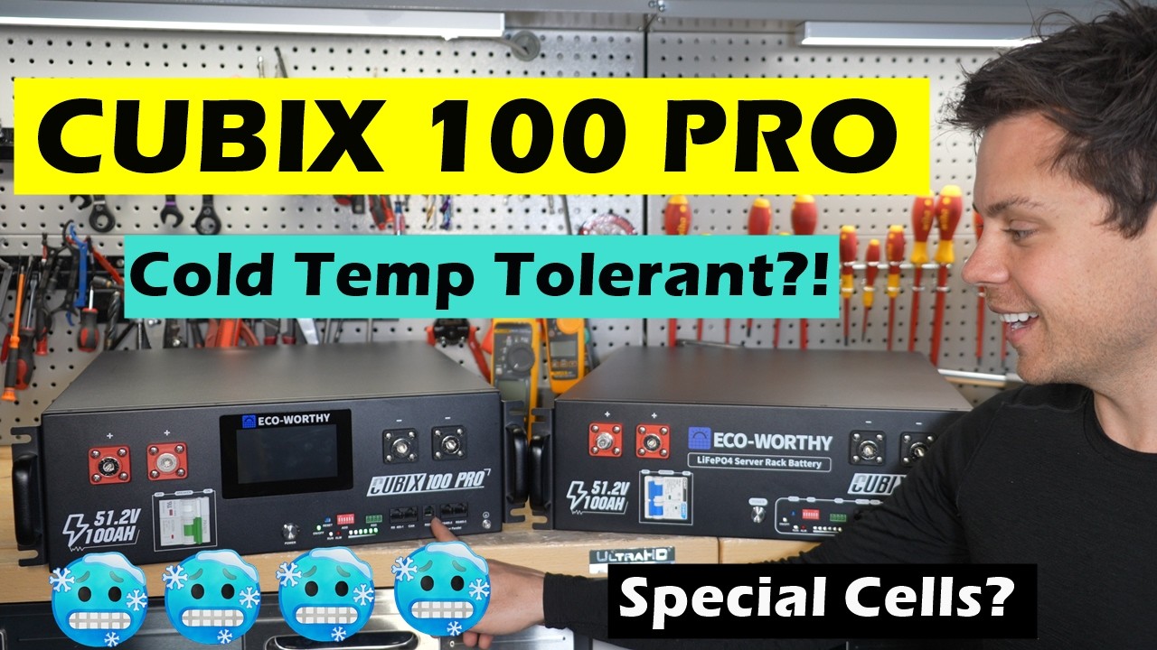 Cold Tolerant Lithium Battery?? Without Heaters!? Ecoworthy Cubix 100 Pro!