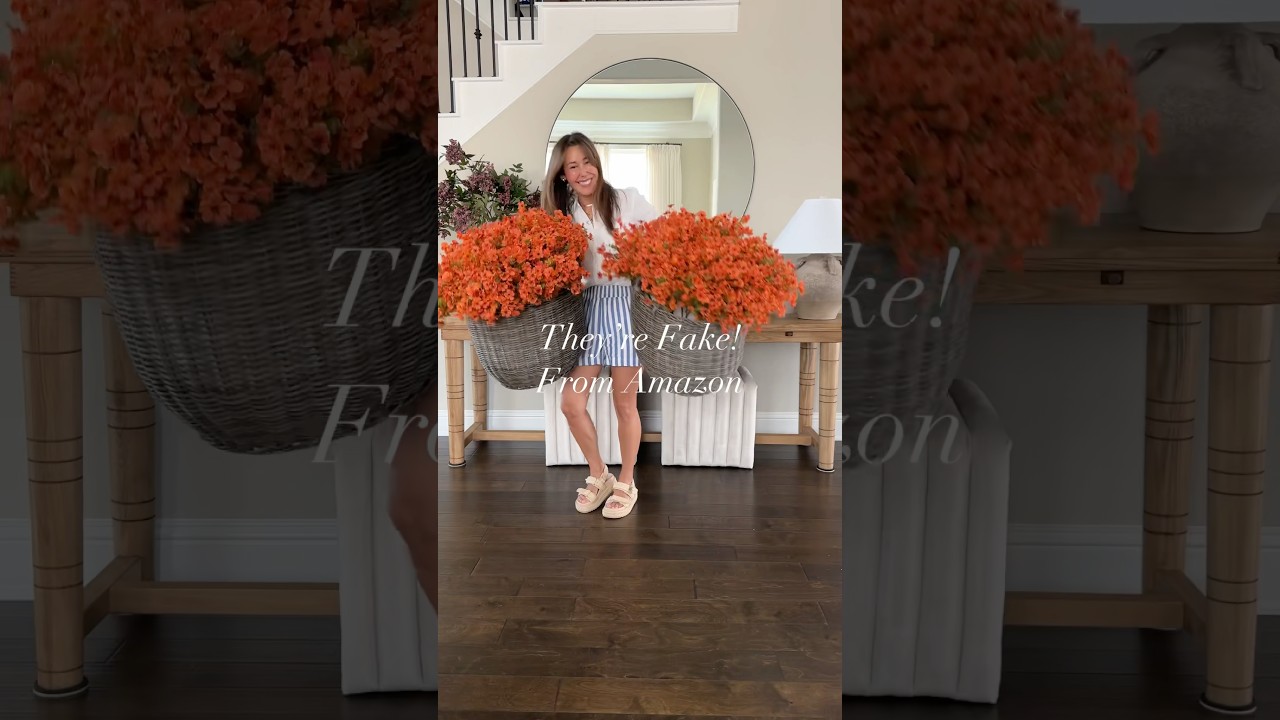 Fall Porch Decor | Fake Mums & Pumpkins That Look Real!