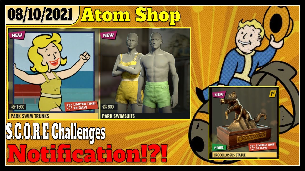 Fallout 76 Atomic Shop Park Swin Trunks Bundle and some old returning bundles!!!