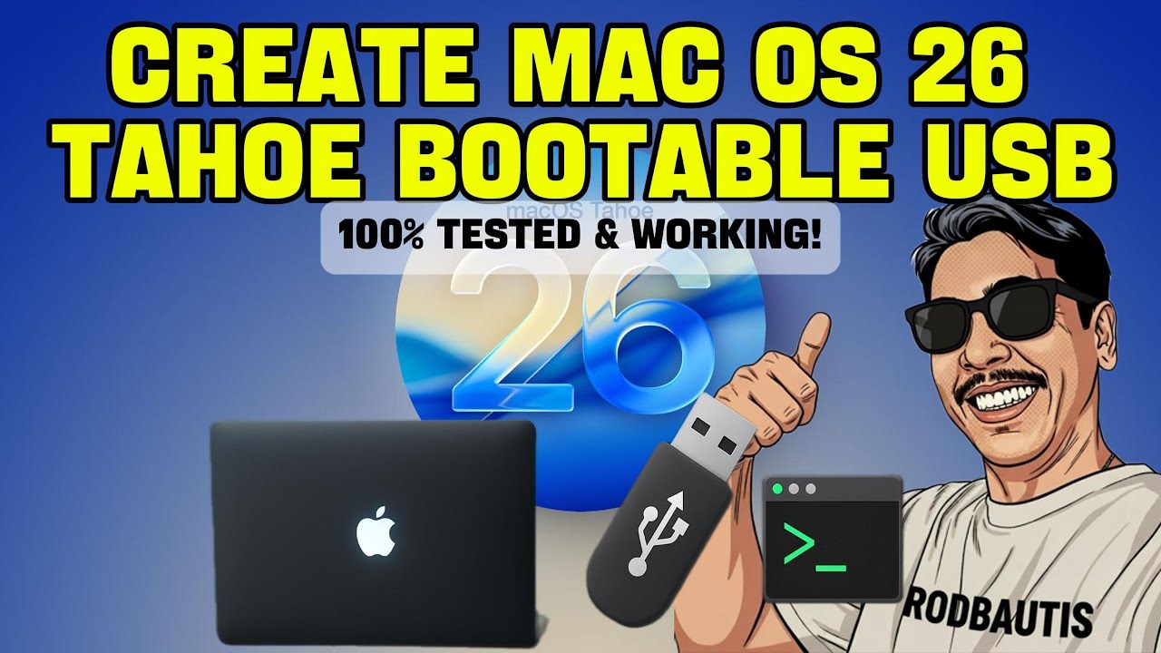 Как создать загрузочную флешку macOS 26 Tahoe с помощью MacBook 💻 | 100% рабочее и проверенное ру...