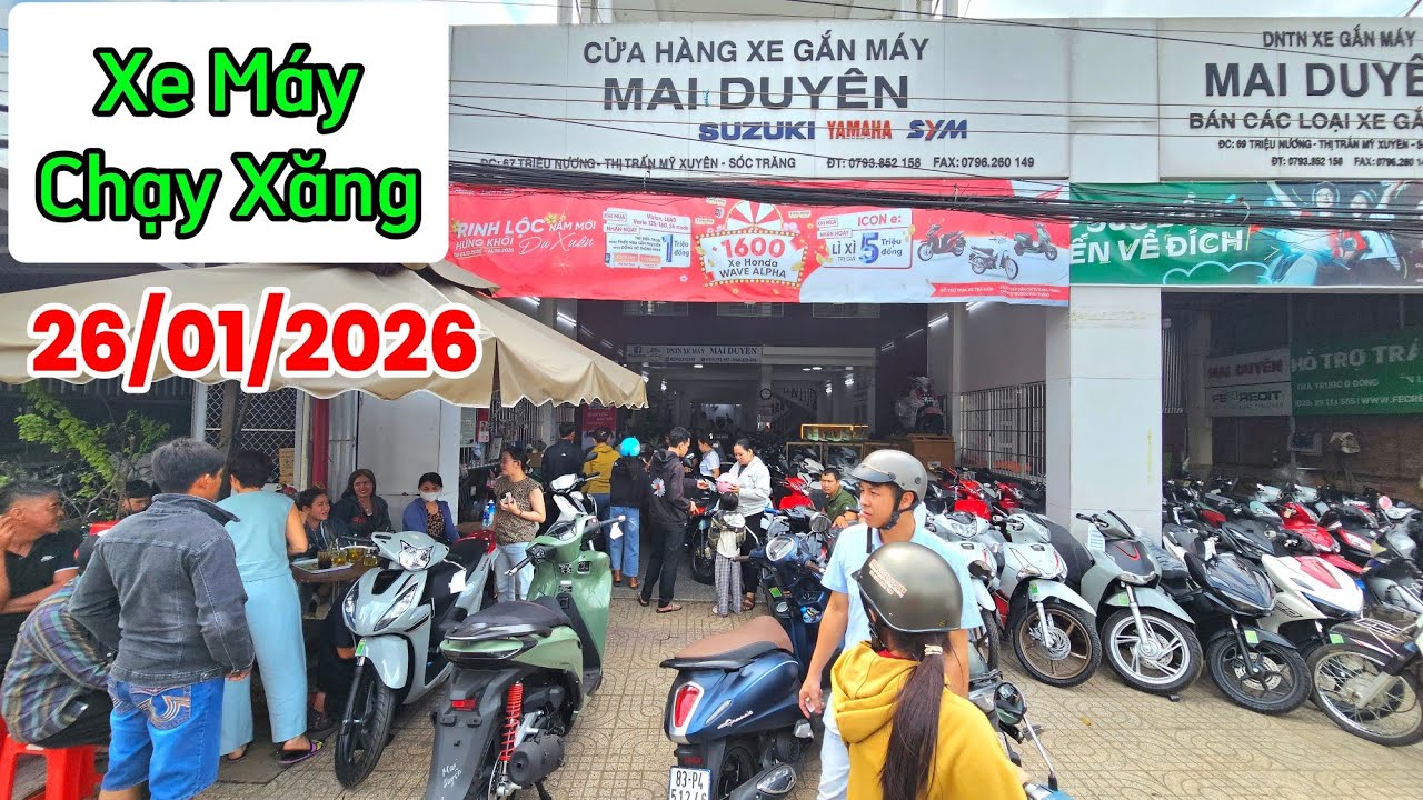 Cập Nhật Xe Máy Xăng ngày 26/01/2026 tại CH Mai Duyên Sóc Trăng(cũ). Khải Phạm #2026 #xe #ship #125 