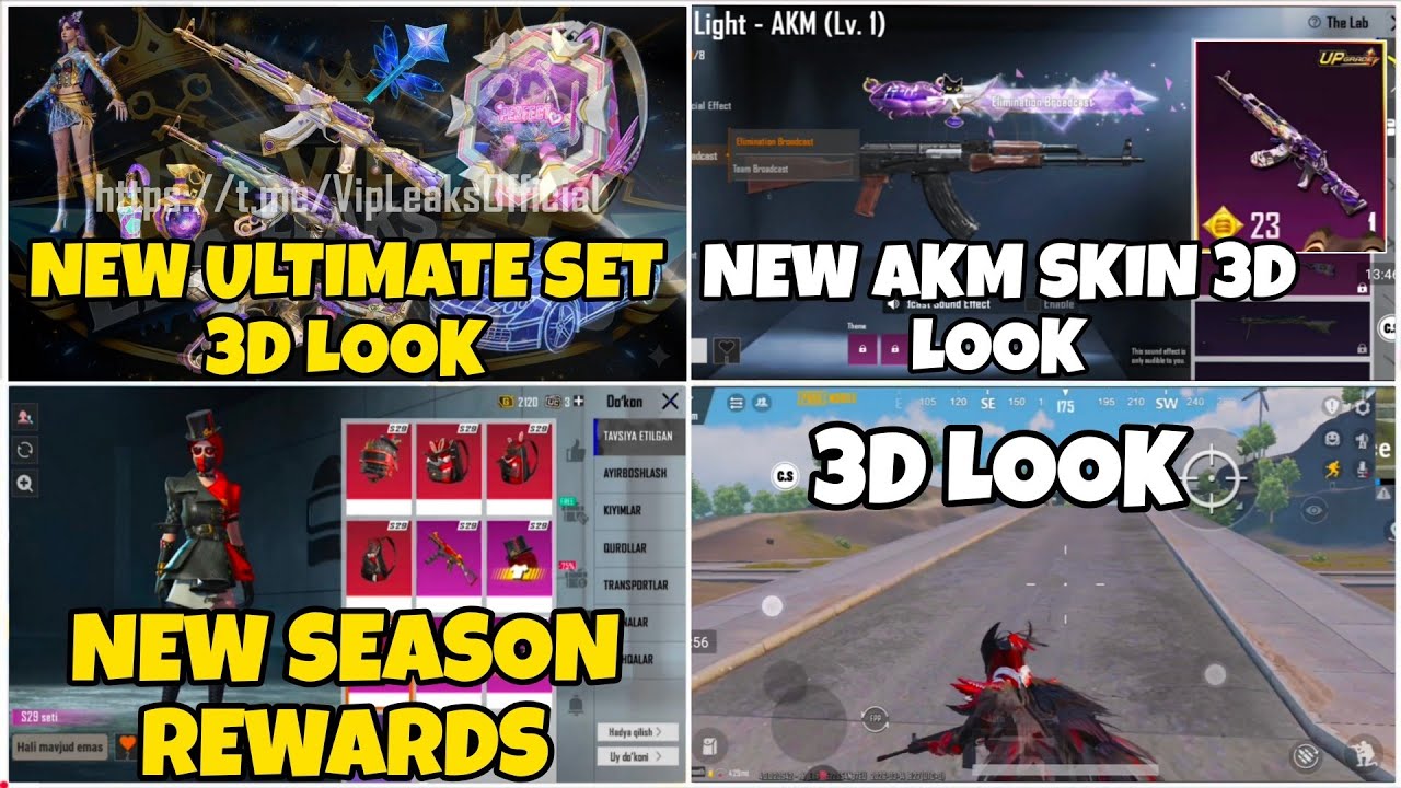 🔴NEW JOKER AKM SKIN 3D LOOK & NEW ULTIMATE SET 3D LEAKS😱 | NEW SEASON REWARDS😍 |NEW SUPER CAR💥