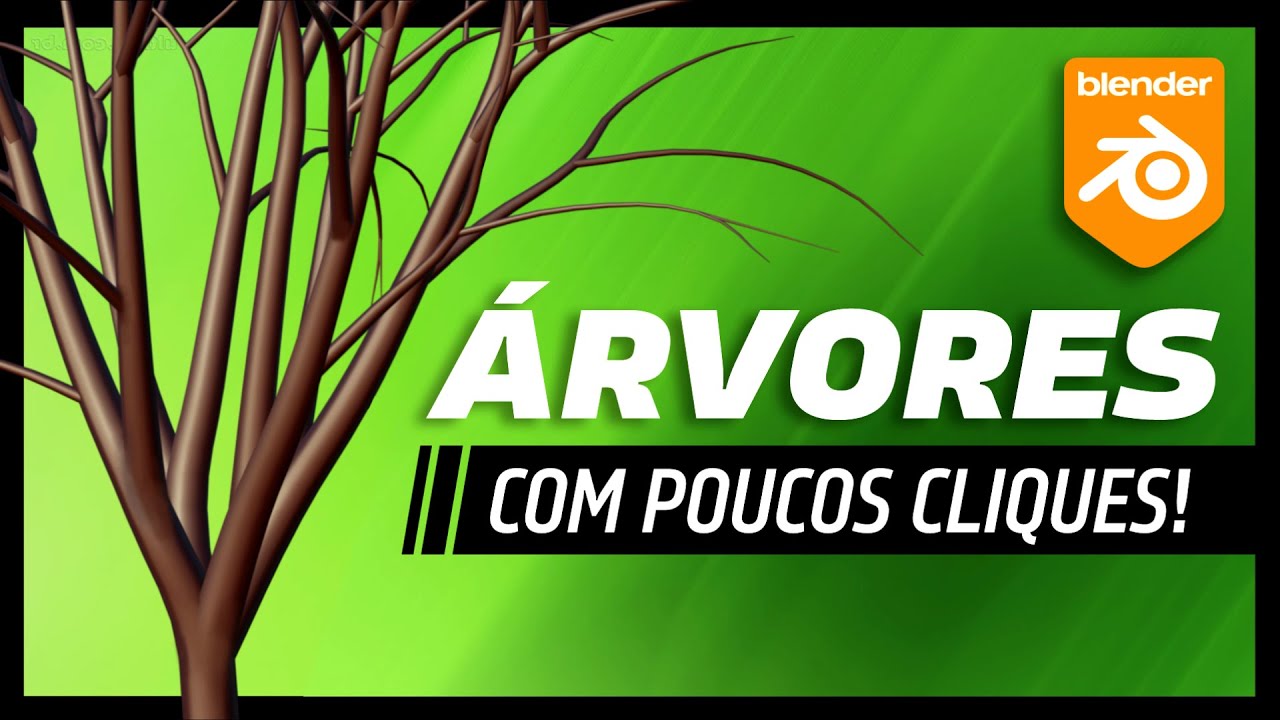 Como fazer árvores no Blender 3D (rápido e leve!)