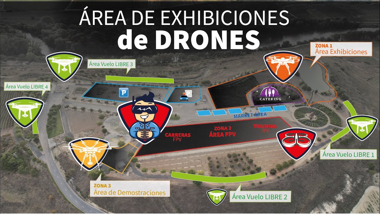 Localización TOP para volar drones! Área de Exhibiciones Dronefuture