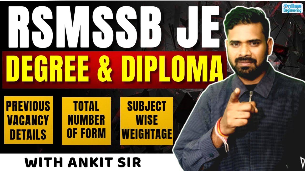 RSSB JE Previous Year Cut Off & Complete Subject Analysis | Total No of Form | Civil Engineering