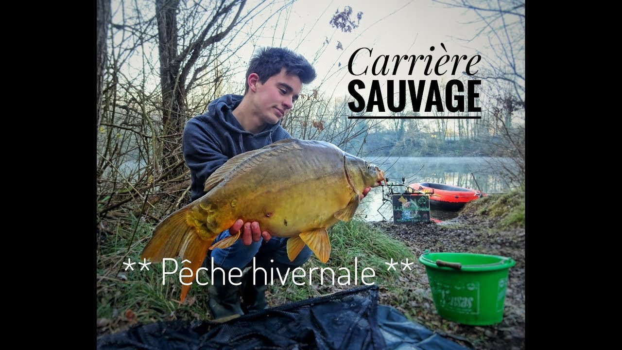 Pêche de la carpe en carrière sauvage ** Saison Hivernale ** 1er épisode FULL HD