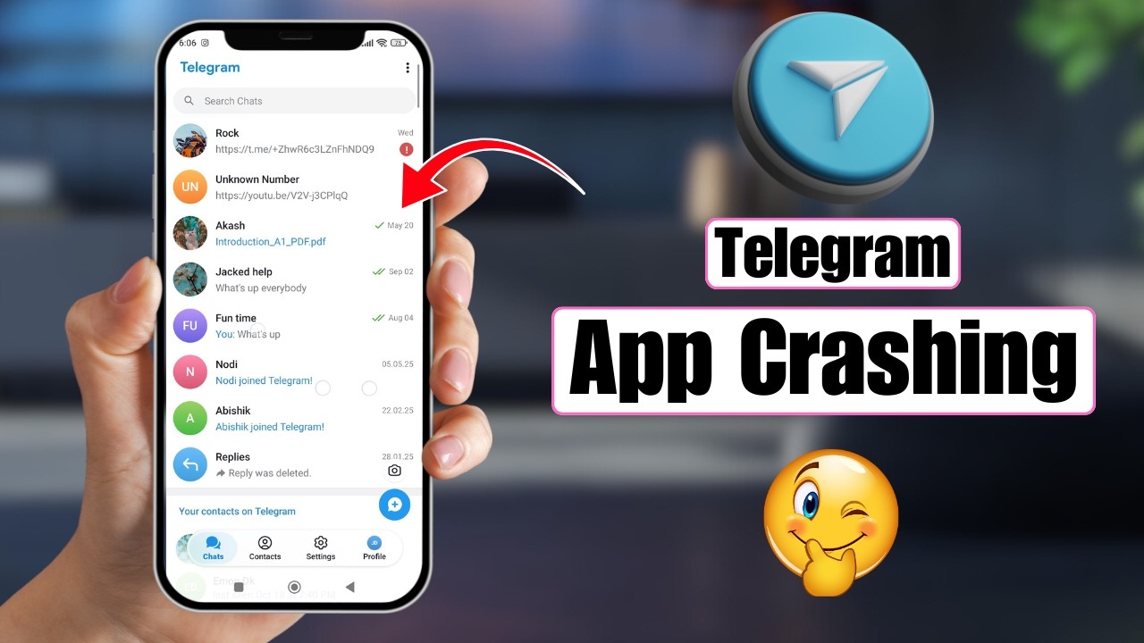 Исправлена ​​ошибка, из-за которой приложение Telegram вылетало на Android.