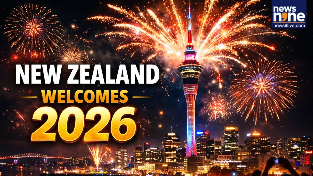 LIVE : Welcome 2026 | New Zealand Welcomes in the 2026 New Year with Fireworks | News9