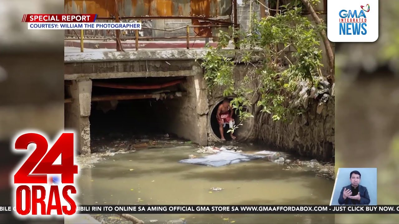 Ilang lalaki, namataang lumabas mula sa concrete culvert ng isang creek; depensa nila,... | 24 Oras