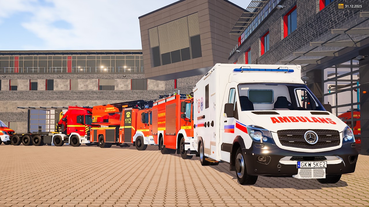 Emergency Call 112 - German Ambulance & All Firefighter Responding! 4K