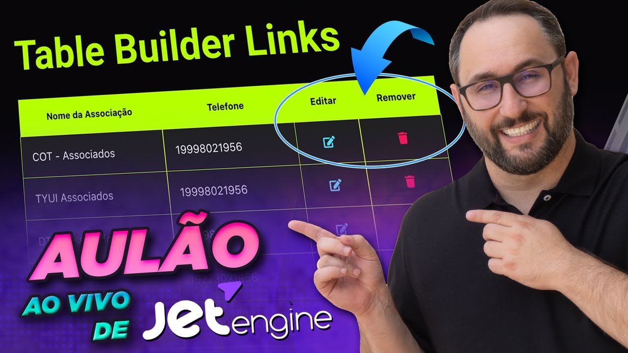 JetEngine Table Builder: Como adicionar links dentro de c&eacute;lulas (Editar e Remover)