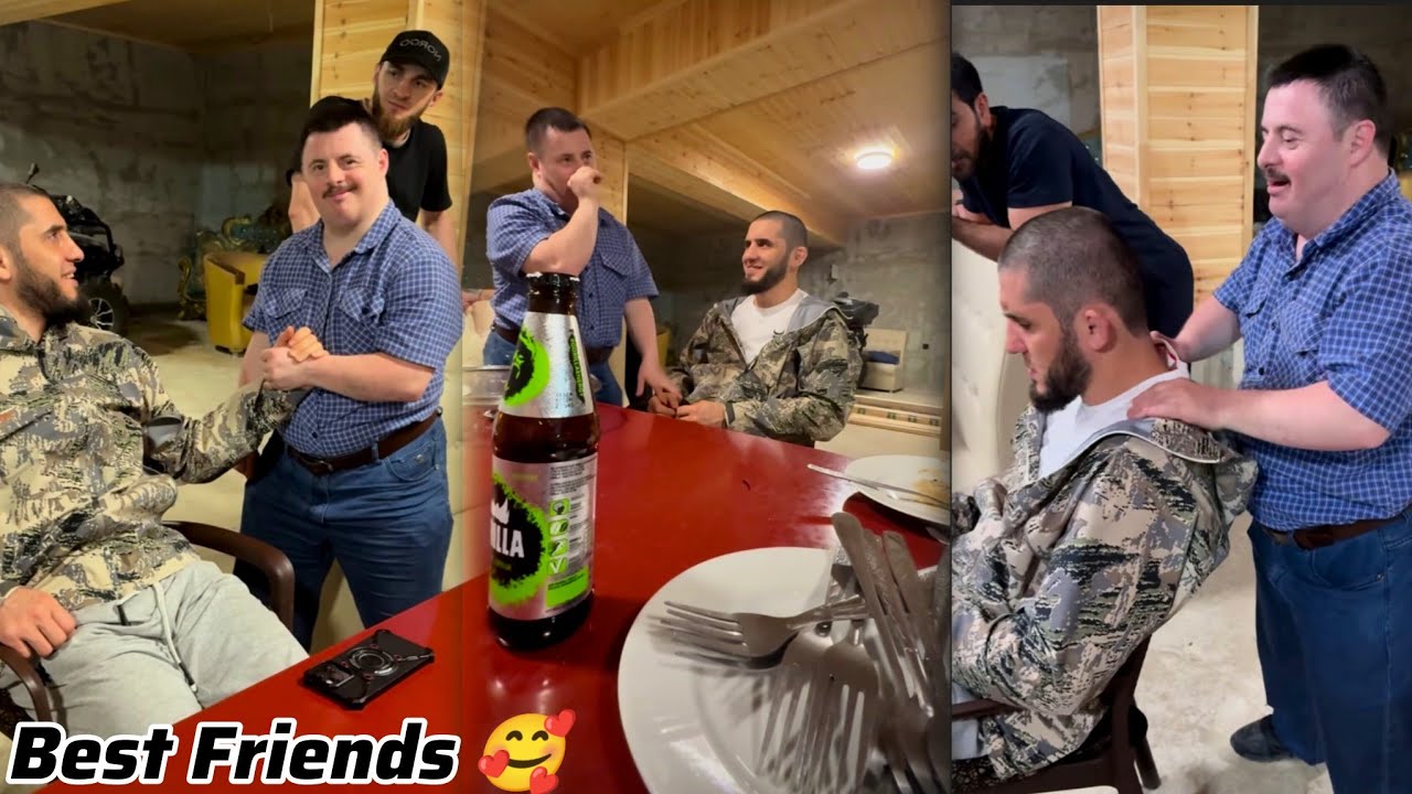 Islam Makhachev Best Moments With Friend Rajab 🥰