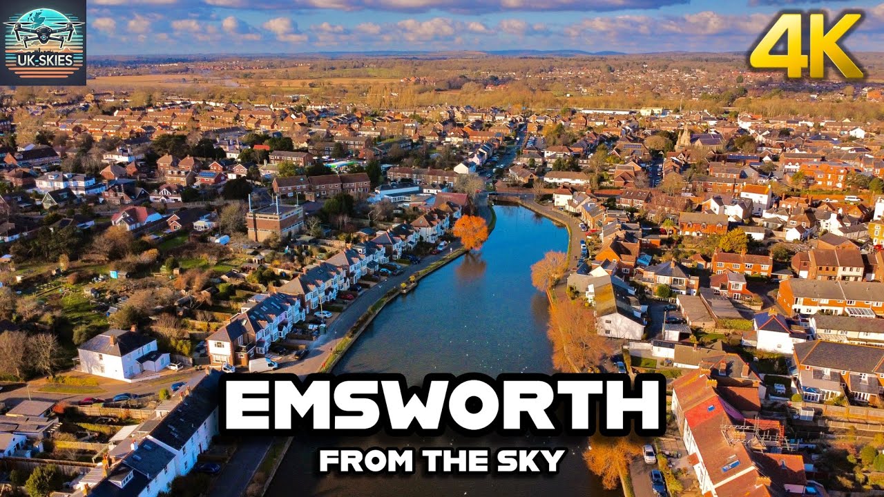 Winter at Emsworth Harbour: A Drone's Eye View