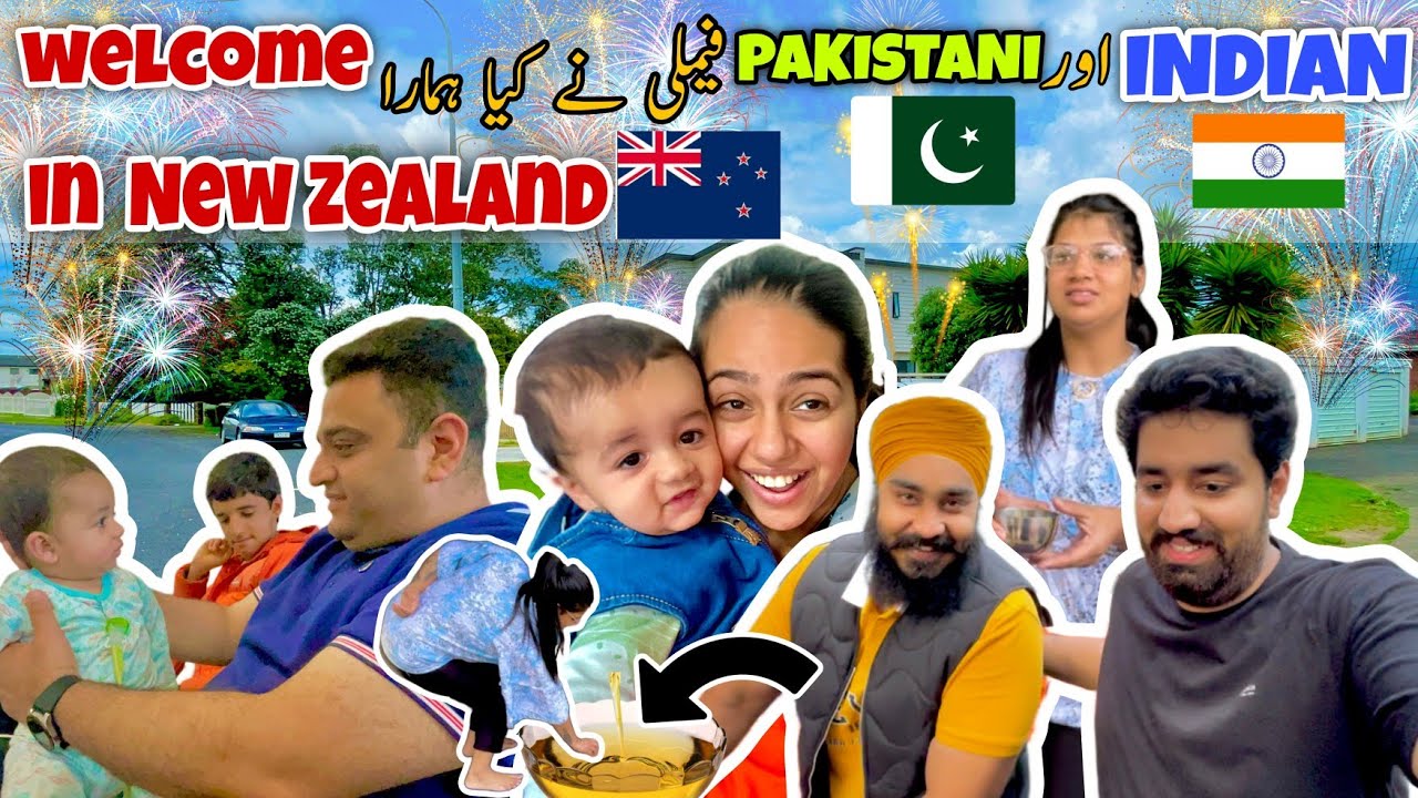 INDIAN 🇮🇳 & PAKISTANI 🇵🇰 families SURPRISED WELCOME 😮 us in NEW ZEALAND! 🇳🇿 | BaBa Food | Ramish Ch