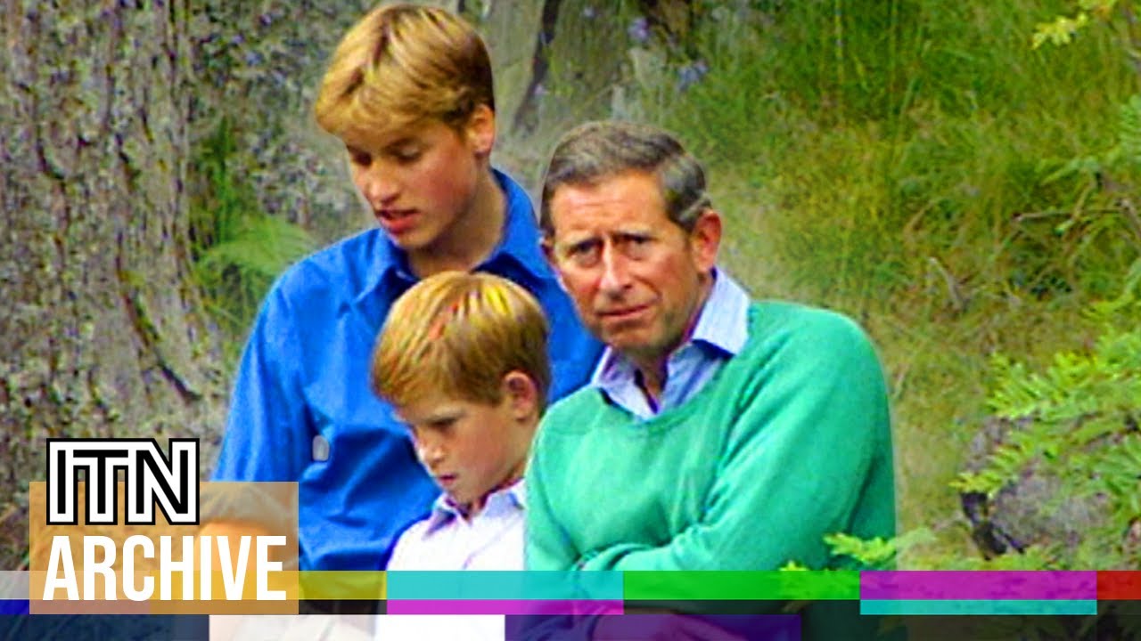 Candid Footage of Charles, William and Harry on Holiday in Balmoral (1997)